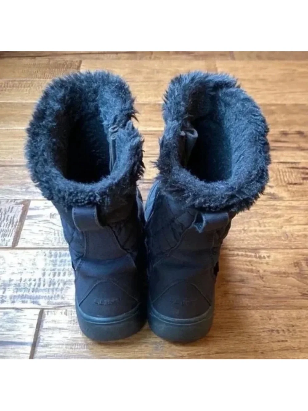 L.L. Bean Women's Insulated Commuter Boots Black Quilted Snow Winter Size 6